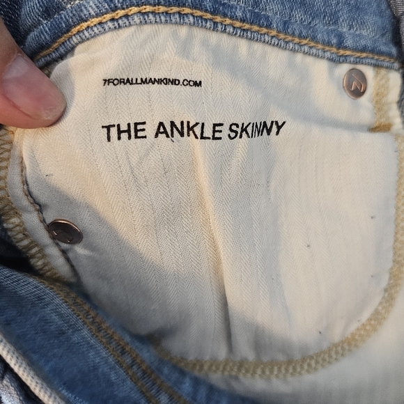 New 7 For all mankind The Ankle Skinny Jeans | 27 - Picture 9 of 9